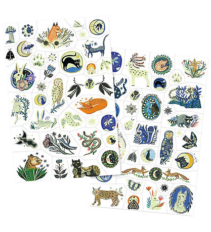 Djeco Tattoos - Nighttime Reflections - 50+ Tattoos