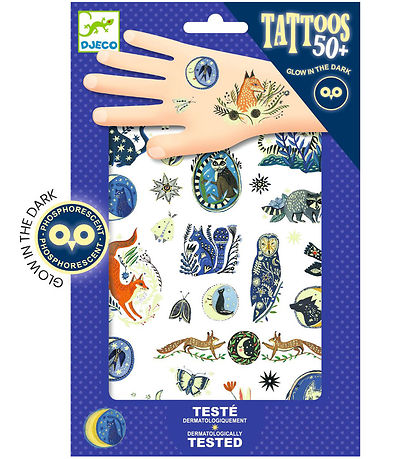 Djeco Tattoos - Nighttime Reflections - 50+ Tattoos