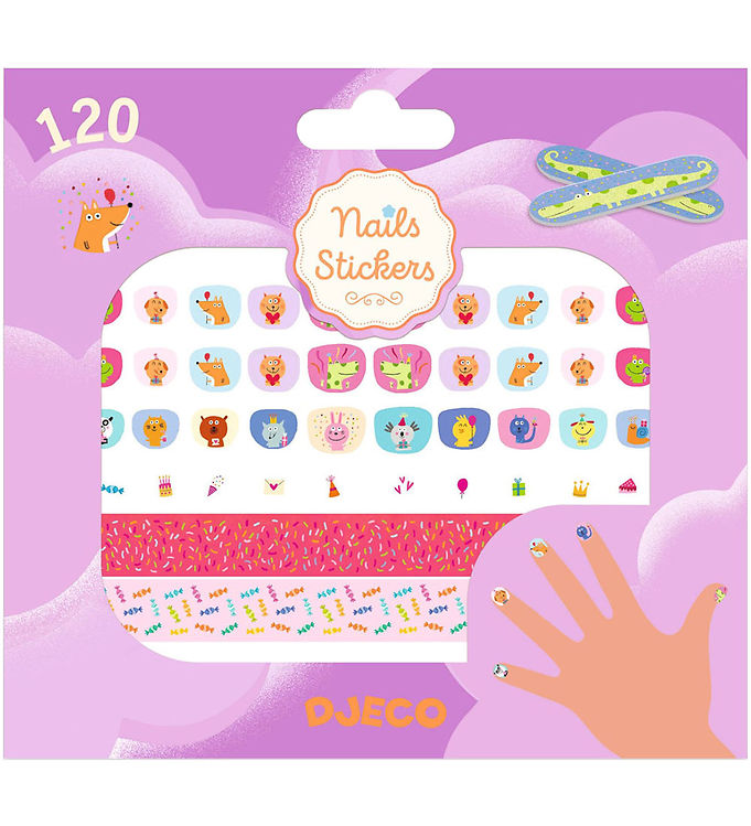 Djeco Negle Klistermærker - 120 stk - Happy Birthday