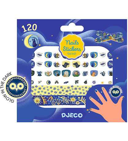 Djeco Negle Klistermærker - 120 stk - Moonlight Reflections