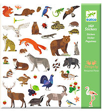 Djeco Límmiðar - 160 Stk. - Dýralíf Djeco Límmiðar - 160 Stk. - Dýralíf