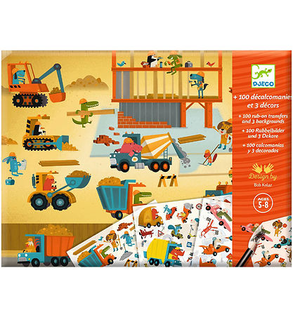 Djeco Kreasæt - Overføringsbilleder - Asphalt