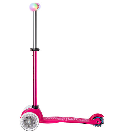 Micro Løbehjul - Mini2grow Deluxe Magic LED - Pink