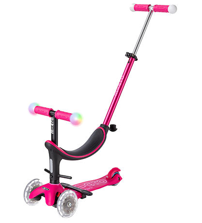 Micro Løbehjul - Mini2grow Deluxe Magic LED - Pink