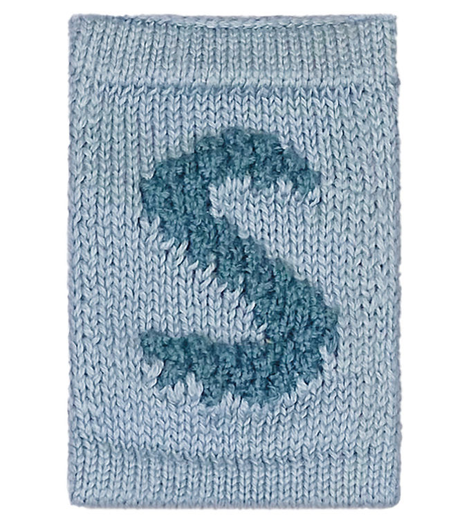 Smallstuff Strikket Bogstav - S - Blå Alfabet