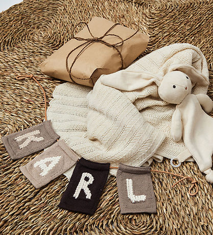 Smallstuff Knitted Letter - A - Natural Alphabet