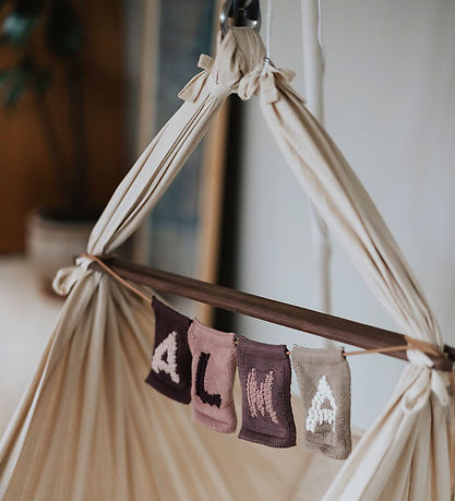 Smallstuff Knitted Letter - A - Natural Alphabet