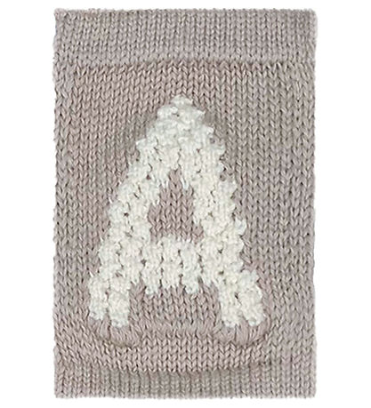 Smallstuff Knitted Letter - A - Natural Alphabet