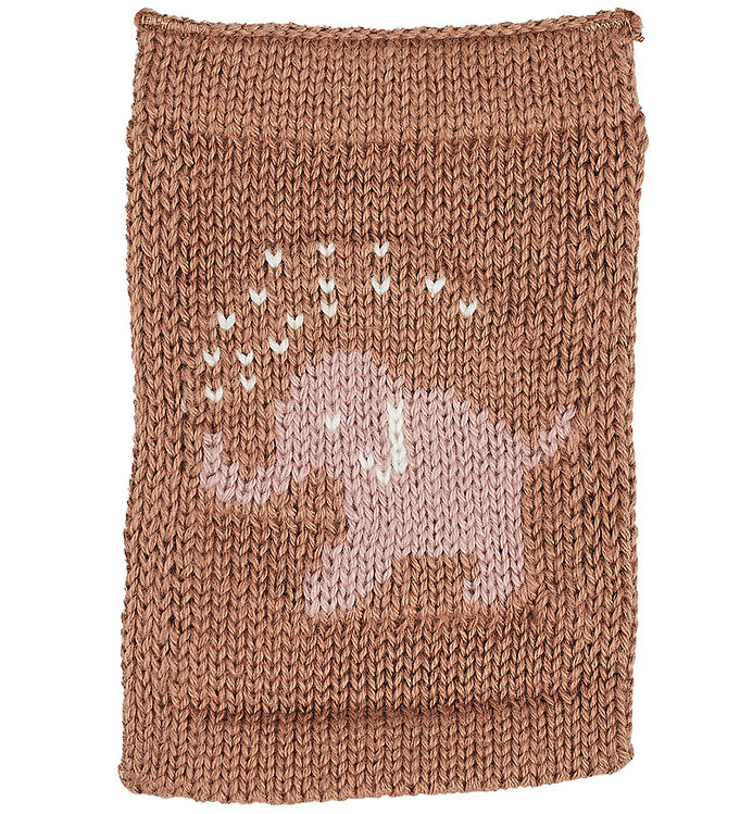 Smallstuff Strikket Flag - Elefant - Rosa Motiv
