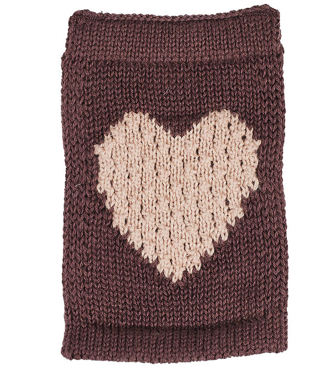 Smallstuff Strikket Flag - Hjerte - Rosa Motiv