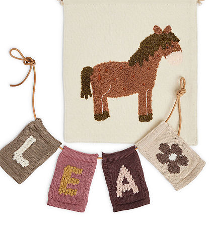 Smallstuff Strikket Flag - Blomst - Natur Motiv