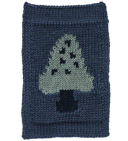 Smallstuff Knitted Flag - Sponge - Blue Motif