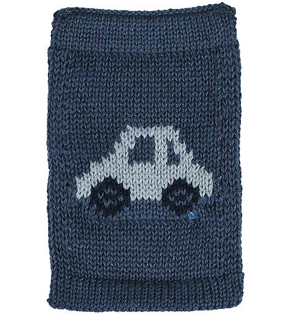 Smallstuff Knitted Flag - Car - Blue Motif