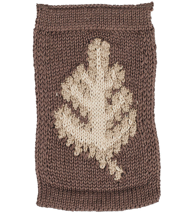Smallstuff Strikket Flag - Blad - Natur Motiv