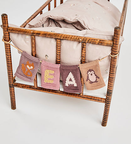 Smallstuff Knitted Flag - Fox - Pink Motif