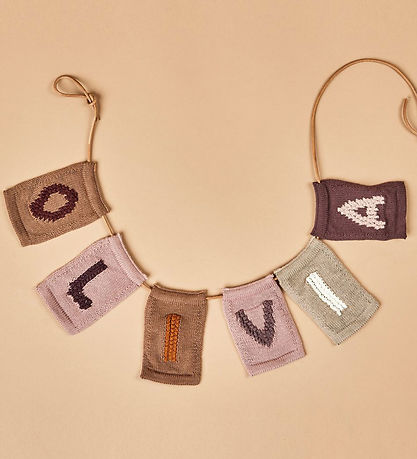 Smallstuff Strikket Bogstav - O - Rosa Alfabet