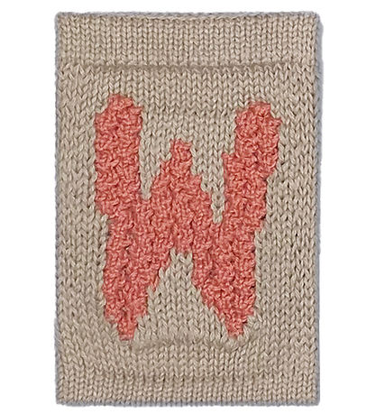 Smallstuff Strikket Bogstav - W - Rosa Alfabet Smallstuff Strikket Bogstav - W - Rosa Alfabet