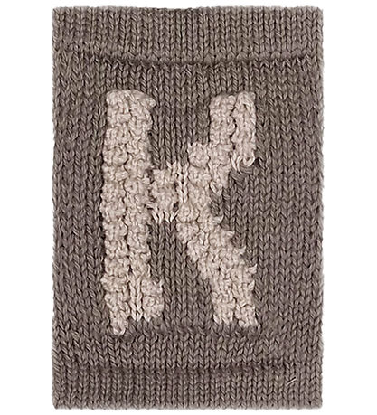 Smallstuff Strikket Bogstav - K - Natur Alfabet Smallstuff Strikket Bogstav - K - Natur Alfabet