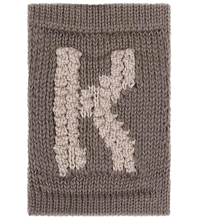 Smallstuff Strikket Bogstav - K - Natur Alfabet