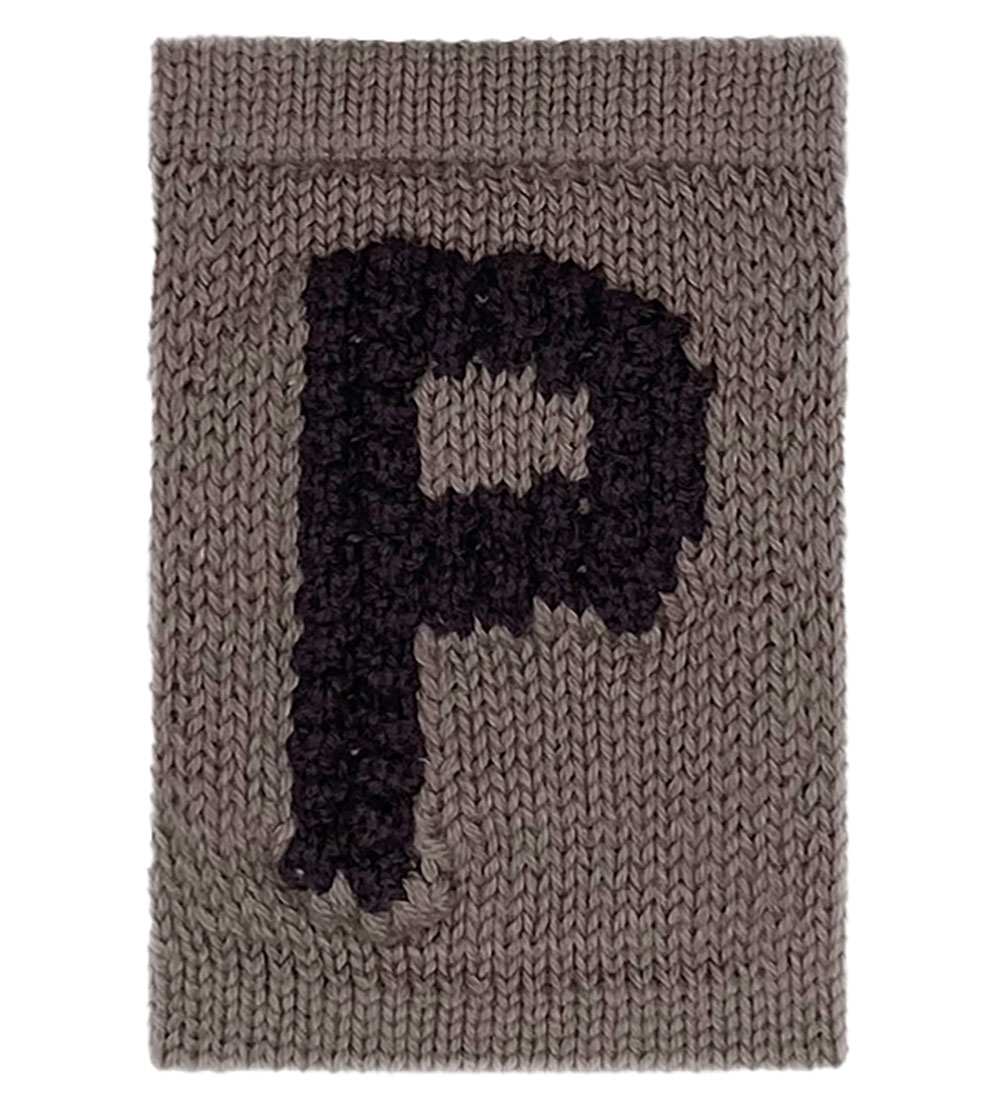 Smallstuff Stickat Buchstabe - P - Naturalphabet - Smallstuff - One Size - Wimpelketten