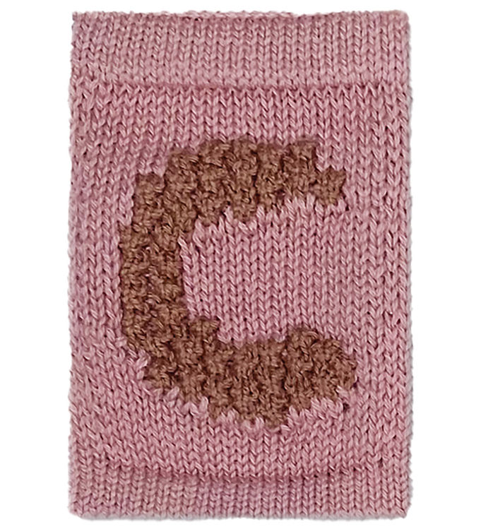 Smallstuff Strikket Bogstav - C - Rosa Alfabet