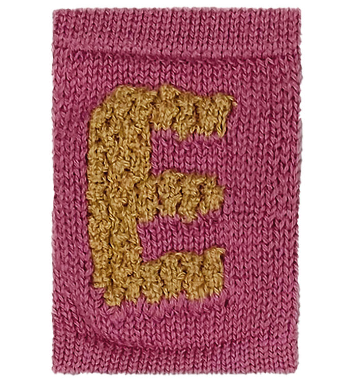 Smallstuff Strikket Bogstav - E - Rosa Alfabet
