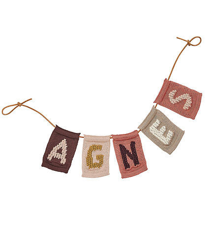 Smallstuff Knitted Letter - N - Pink Alphabet