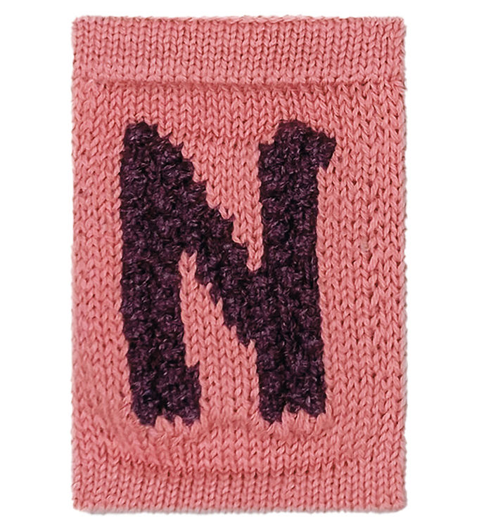 Smallstuff Strikket Bogstav - N - Rosa Alfabet