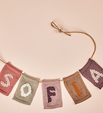 Smallstuff Strikket Bogstav - S - Rosa Alfabet