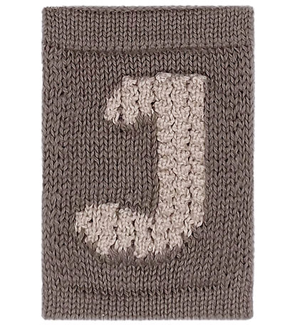 Smallstuff Knitted Letter - J - Natural Alphabet