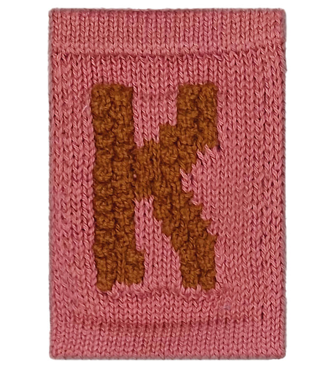 Smallstuff Strikket Bogstav - K - Rosa Alfabet