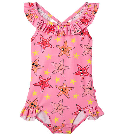 Småfolk Badedragt - UV50+ - Bubblegum m. Søstjerner Småfolk Badedragt - UV50+ - Bubblegum m. Søstjerner