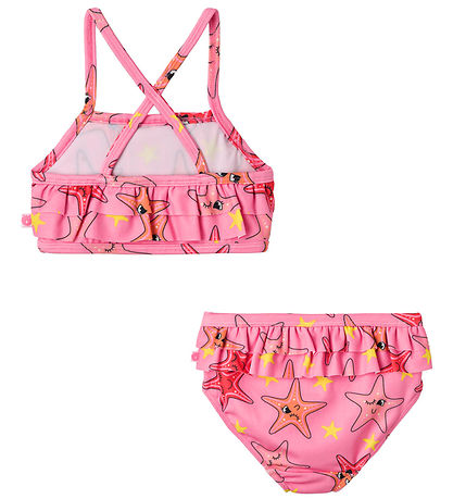 Småfolk Bikini - UV50+ - Bubblegum m. Søstjerner Småfolk Bikini - UV50+ - Bubblegum m. Søstjerner