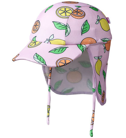Småfolk Badehat - UV50+ - Pink lavender m. Citroner og Appelsine