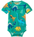 Småfolk Body k/æ - Teal m. Dinosaurer Småfolk Body k/æ - Teal m. Dinosaurer