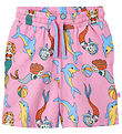 Småfolk Shorts - Pink lavender m. Havfruer Og Delfiner