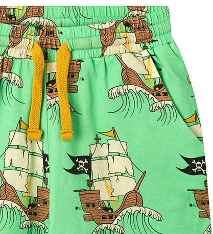 Småfolk Shorts - Minty Green Tea m. Piratskibe