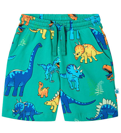 Småfolk Shorts - Teal m. Dinosaurer Småfolk Shorts - Teal m. Dinosaurer