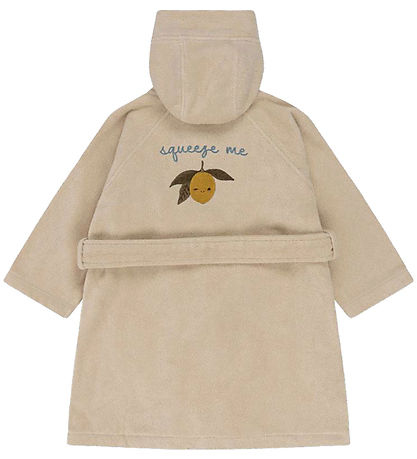 Konges Sløjd Badekåbe m. Broderi - Terry - Lemon Konges Sløjd Badekåbe m. Broderi - Terry - Lemon