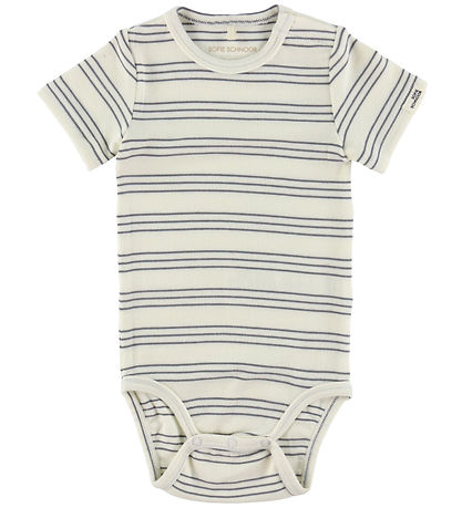 Sofie Schnoor Body k/æ - Modal - Antique White W. Blue