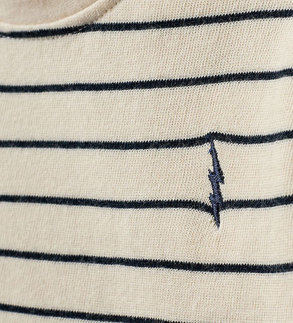 Sofie Schnoor T-Shirt - Antique White W. Blue Sofie Schnoor T-Shirt - Antique White W. Blue