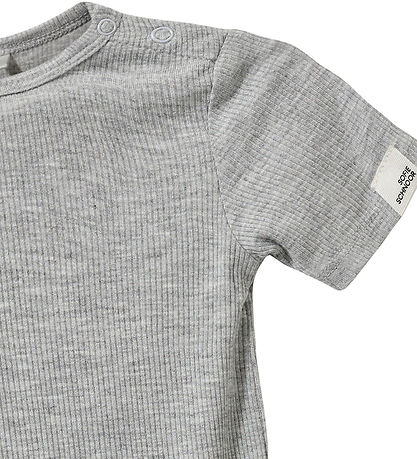 Sofie Schnoor Body k/æ - Rib - Grey Mel Sofie Schnoor Body k/æ - Rib - Grey Mel