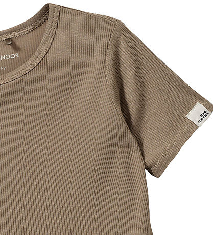 Sofie Schnoor T-shirt - Rib - PiperSK - Dark Sand