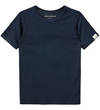 Sofie Schnoor T-Shirt - Rib - PiperSK - Navy Blue Sofie Schnoor T-Shirt - Rib - PiperSK - Navy Blue