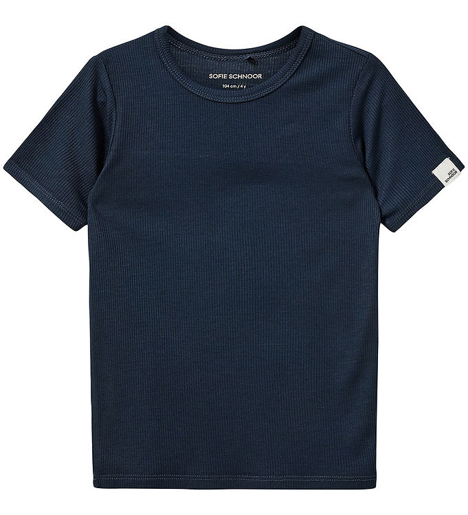 Sofie Schnoor T-Shirt - Rib - PiperSK - Navy Blue