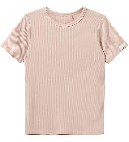 Sofie Schnoor T-shirt - Rib - PiperSK - Light Rose