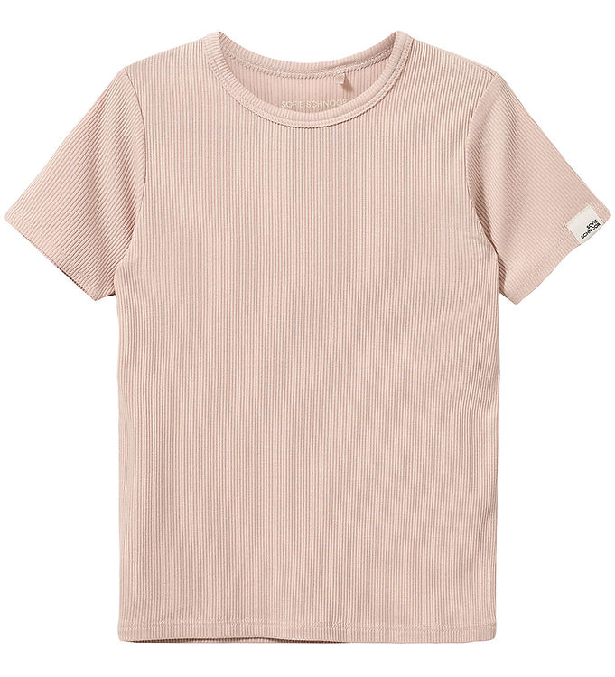Sofie Schnoor T-Shirt - Rib - PiperSK - Light Rose