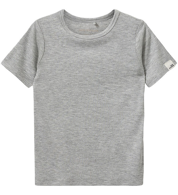 Sofie Schnoor PiperSK Rib T-shirt - Grey Mel