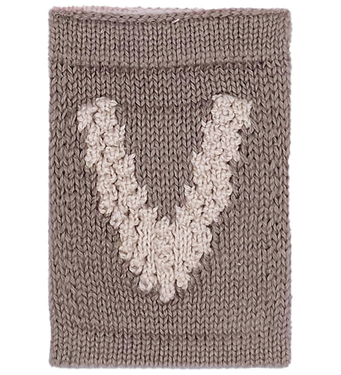 Smallstuff Strikket Bogstav - V - Natur Alfabet