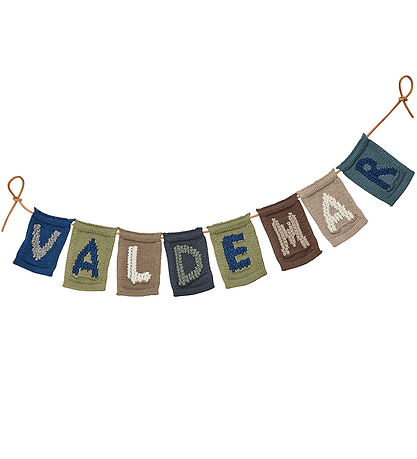 Smallstuff Strikket Bogstav - V - Blå Alfabet Smallstuff Strikket Bogstav - V - Blå Alfabet